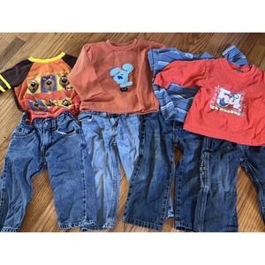 Vtg Kid Toddler Blues Clues Osh Kosh Levi's Boys Baby Clothes Lot 2T